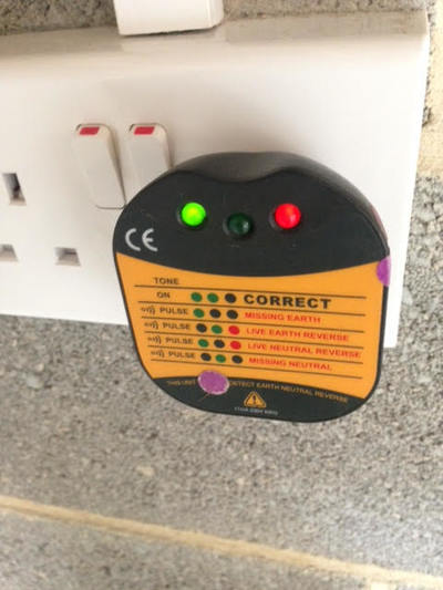 This photograph of a property in Chester had sockets not working