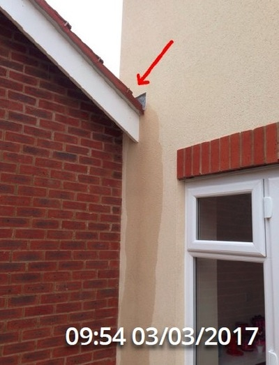 We also highlight flaws with poor design as shown here where a gutter is required 